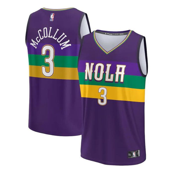 CJ McCollum New Orleans Pelicans Unisex 2023 Fastbreak Jersey - City Edition - Purple - Jersey Teams World