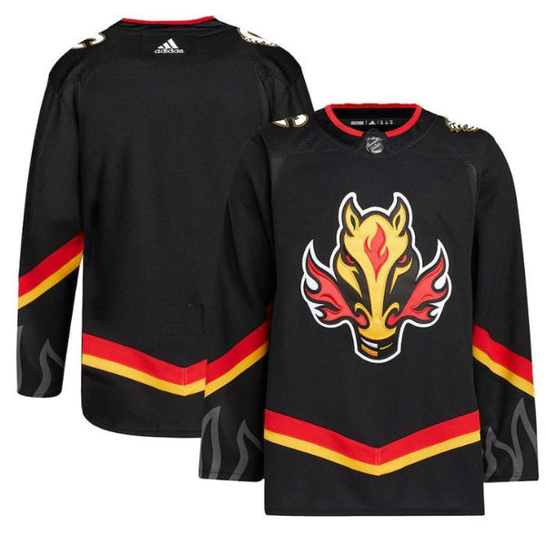 Calgary Flames Unisex Alternate Primegreen Pro Jersey - Black - Jersey Teams World