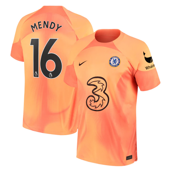 Chelsea Goalkeeper Shirt   2022-23 with Mendy 16 printing - Jersey Teams World