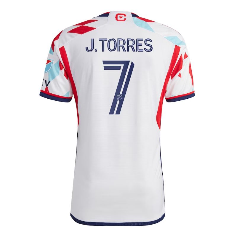 Chicago Fire J.Torres  White Unisex Shirt 2023/24 A Kit For All Player Jersey - Jersey Teams World