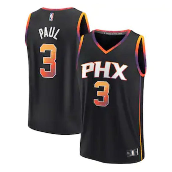 Chris Paul Phoenix Suns 2023 Fast Break Player Jersey Black - Statement Edition - Jersey Teams World