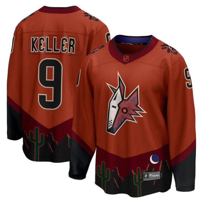 Clayton Keller Arizona Coyotes Special Edition 2.0 Breakaway Player Jersey - Burnt Orange - Jersey Teams World