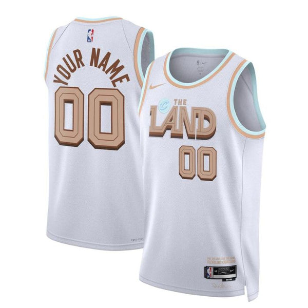 Cleveland Cavaliers Unisex 2023 Swingman Customized Jersey - City Edition - White - Jersey Teams World