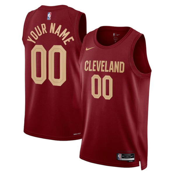 Cleveland Cavaliers Unisex 2023 Swingman Customized Jersey Wine - Icon Edition - Jersey Teams World