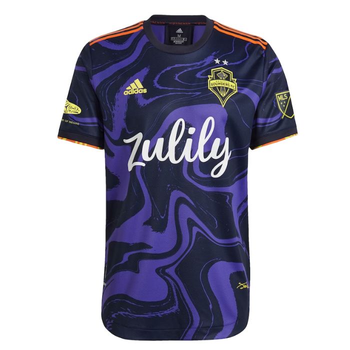 Raúl Ruidíaz Seattle Sounders FC  2021 The Jimi Hendrix Kit Player Jersey - Purple - Jersey Teams World