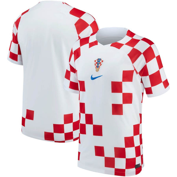 Croatia National Team Home Stadium Shirt 2022  customized Jersey Unisex - White - Jersey Teams World
