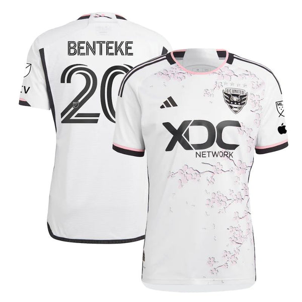 D.C. United Christian Benteke  White Unisex Shirt 2023/24 Player Jersey - Jersey Teams World