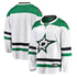Dallas Stars Team Breakaway Away Unisex  Personalized Jersey - White - Jersey Teams World