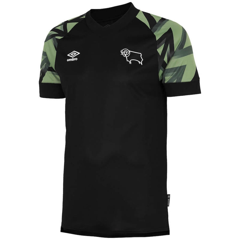 Derby County Away Shirt   2022-23 Custom  - Black - Jersey Teams World