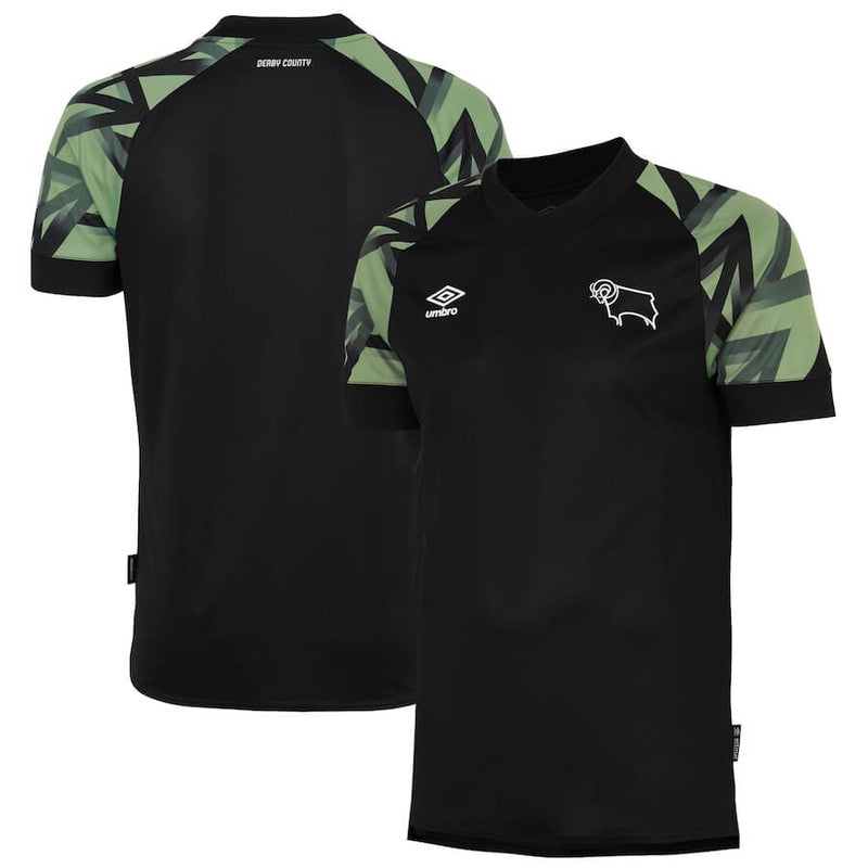 Derby County Away Shirt   2022-23 Custom  - Black - Jersey Teams World