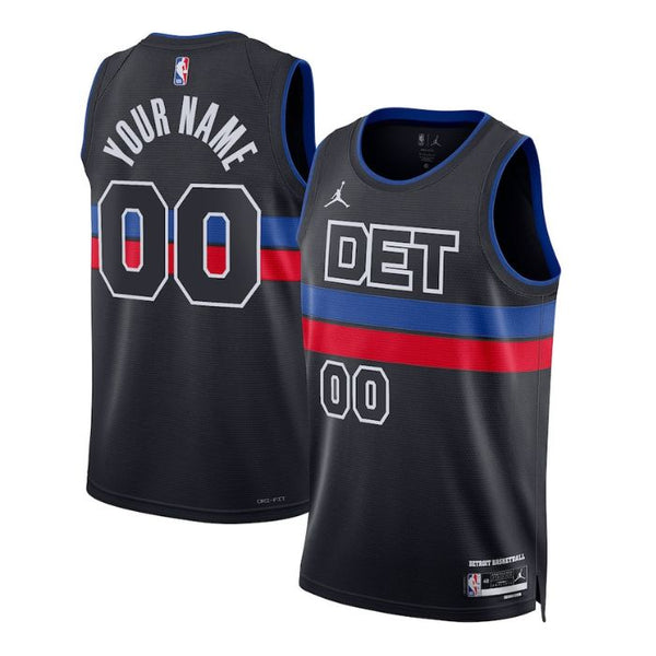 Detroit Pistons Unisex 2023 Swingman Custom Jersey - Statement Edition - Blue - Jersey Teams World