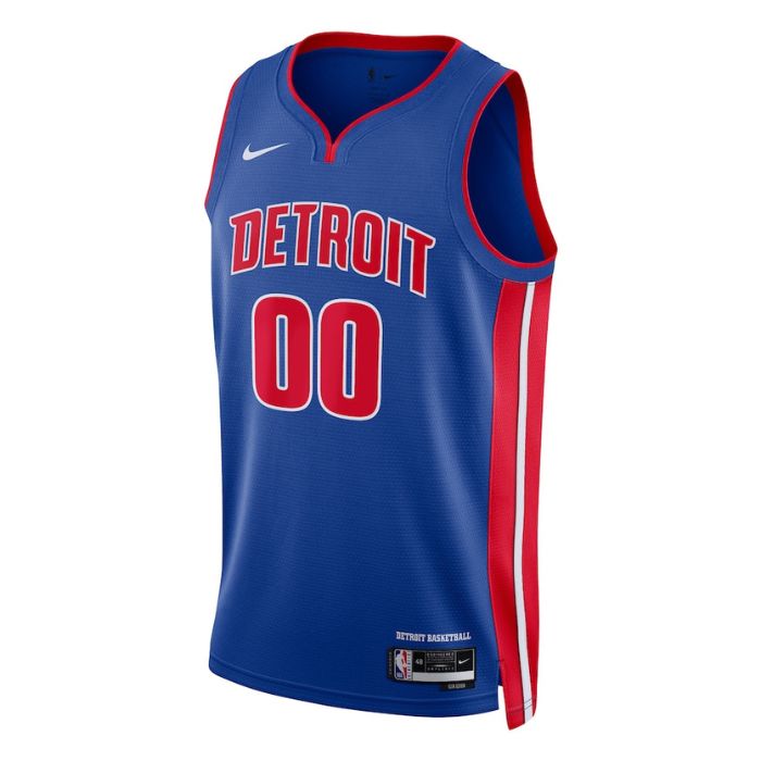 Detroit Pistons Unisex 2023 Swingman Custom Pro Jersey Blue - Icon Edition - Jersey Teams World