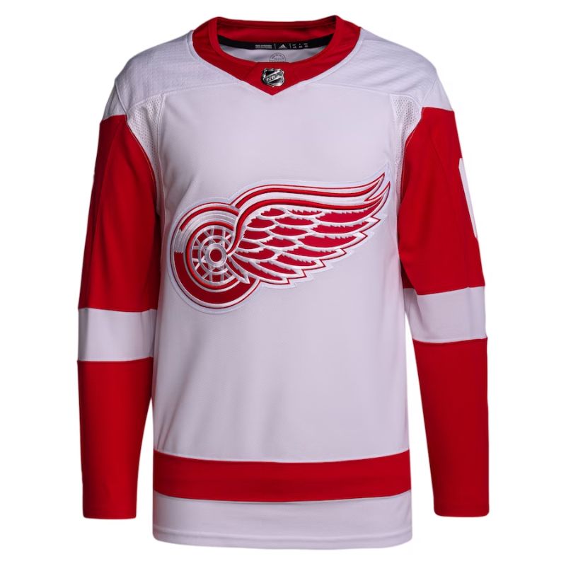 Detroit Red Wings Team Custom Jersey Pro Official White - Jersey Teams World
