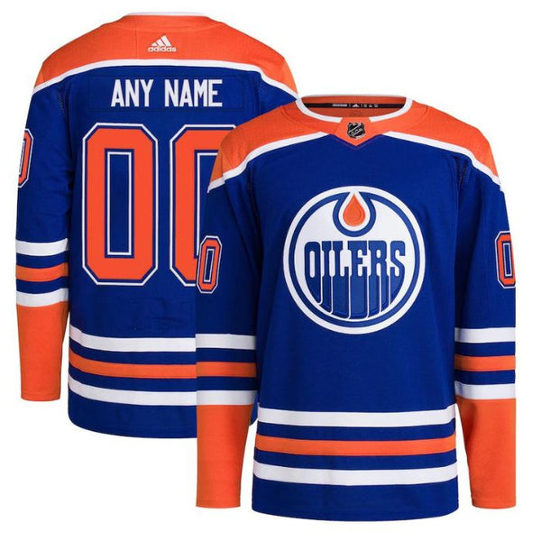 Edmonton Oilers Home Primegreen Pro Personalized Jersey - Royal - Jersey Teams World