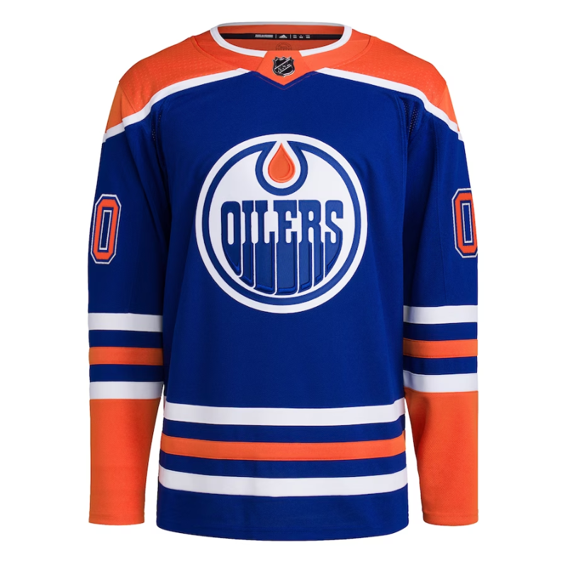 Edmonton Oilers Team Custom Jersey Pro Official Blue - Jersey Teams World
