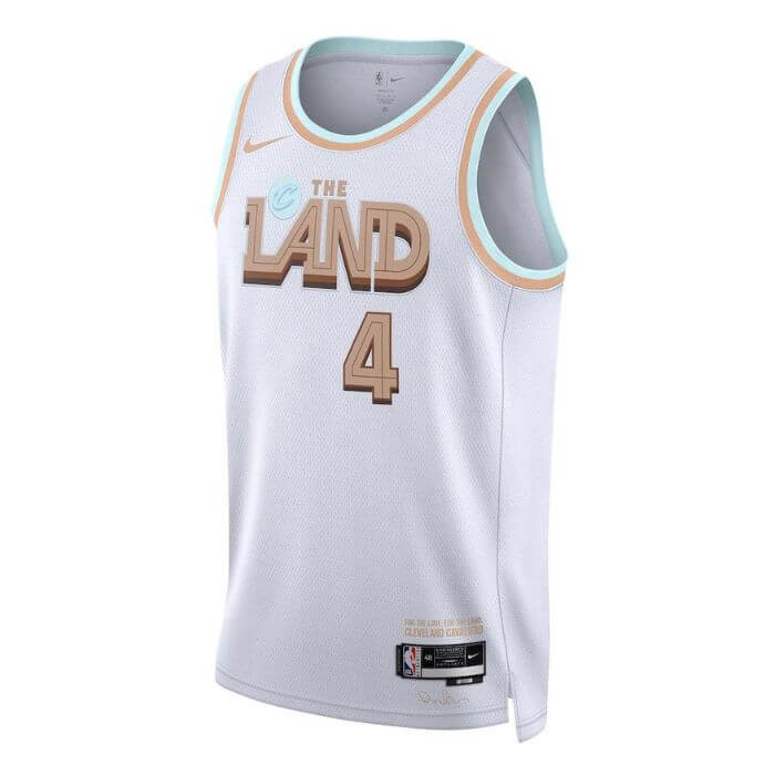 Evan Mobley Cleveland Cavaliers Unisex  2022/23  Jersey - City Edition - White - Jersey Teams World
