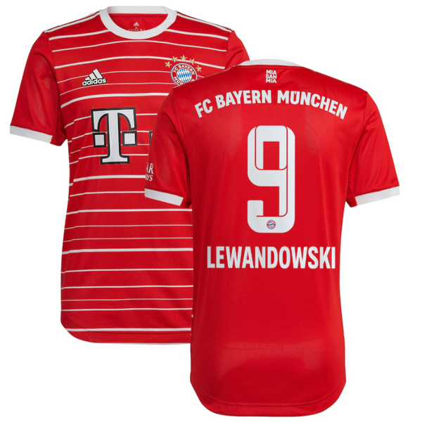 FC Bayern Home Shirt 2022-23 with Lewandowski 9 printing Jersey - Jersey Teams World