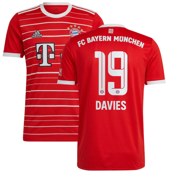 FC Bayern Home Shirt 2022-23 with Davies 19 printing Jersey - Jersey Teams World