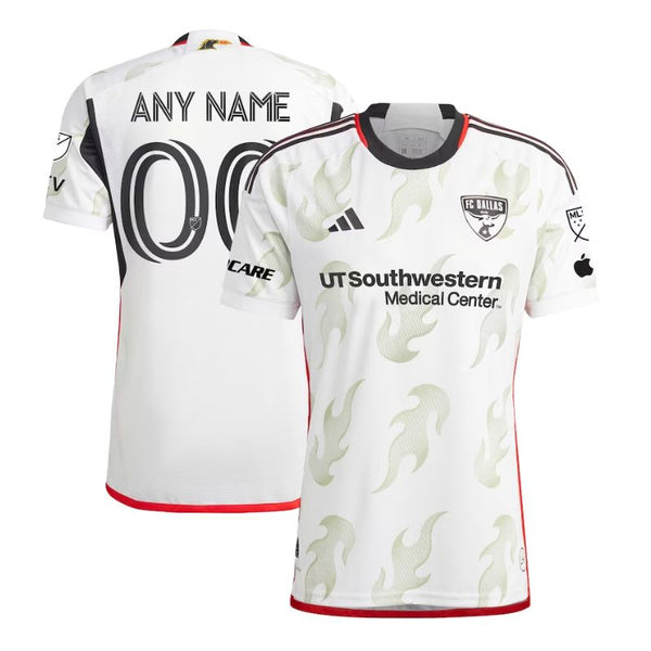 FC Dallas  Unisex Shirt 2023 Custom Jersey - White - Jersey Teams World