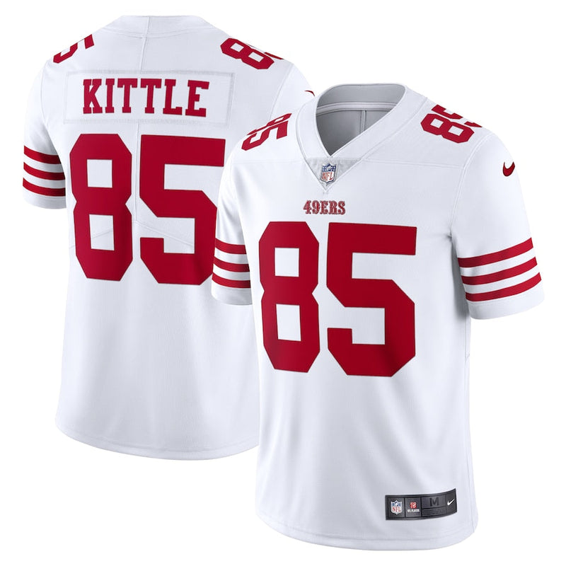George Kittle Scarlet San Francisco 49ers Vapor Limited jersey Unisex Pro Official  - White - Jersey Teams World