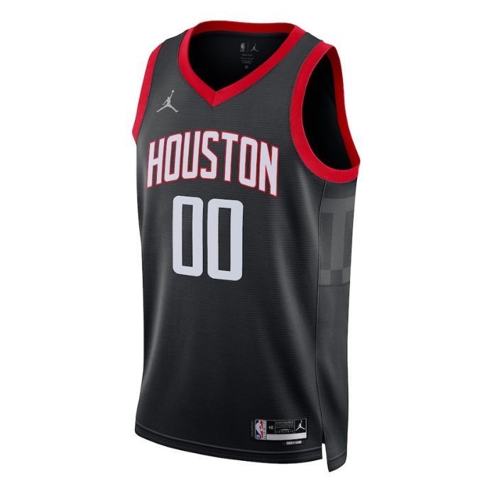 Houston Rockets  Unisex 2023 Swingman Custom Jersey - Statement Edition - Black - Jersey Teams World