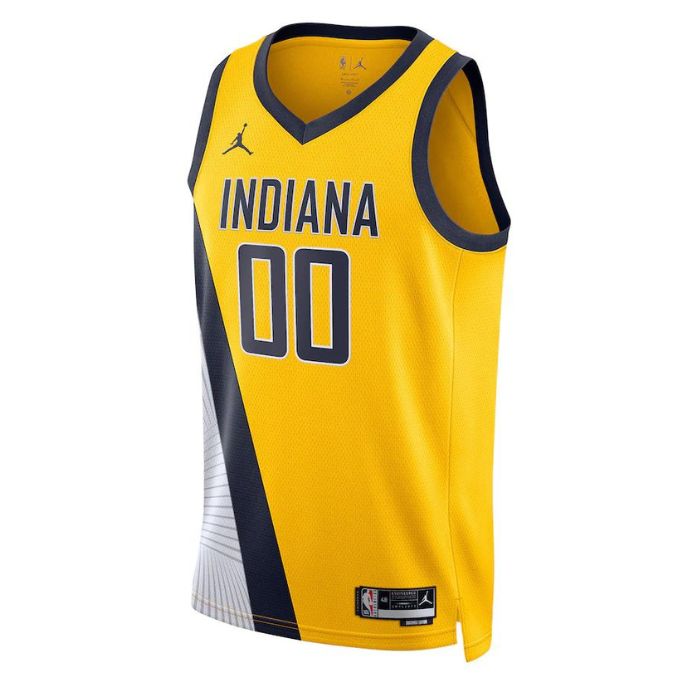 Indiana Pacers Unisex 2023 Swingman Custom Jersey - Statement Edition - Yellow - Jersey Teams World