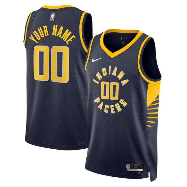 Indiana Pacers Unisex 2023 Swingman Custom Pro Official Jersey Navy - Icon Edition - Jersey Teams World