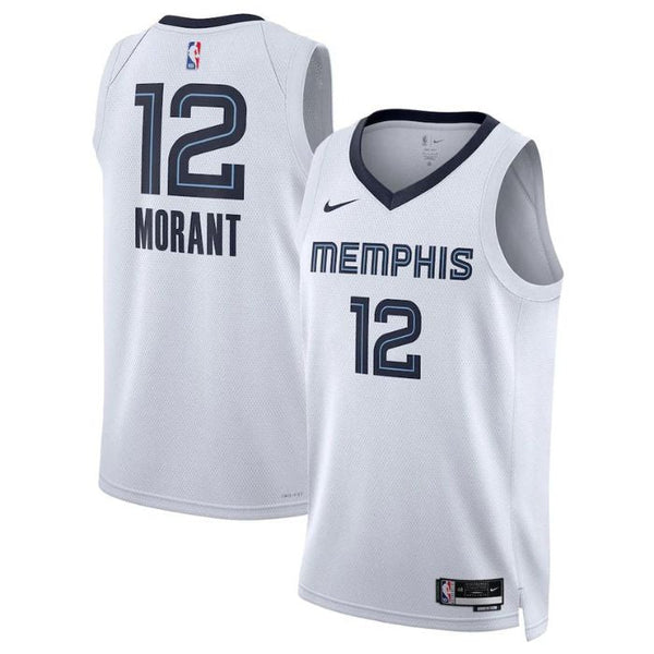 Ja Morant Memphis Grizzlies Unisex 2023 Swingman Pro Jersey - Association Edition - White - Jersey Teams World