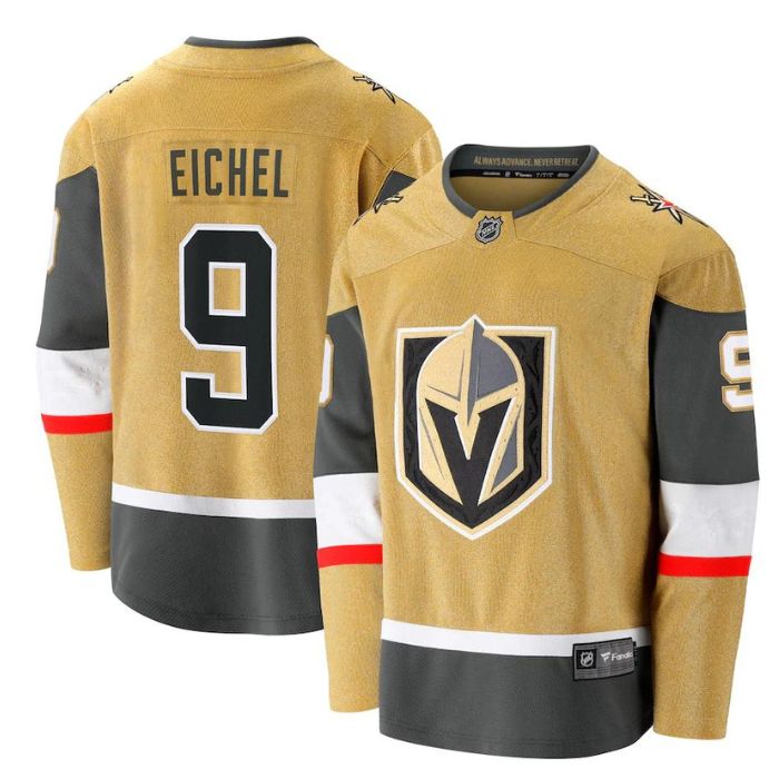 Jack Eichel Vegas Golden Knights Team Alternate Premier Breakaway Player Jersey - Gold - Jersey Teams World