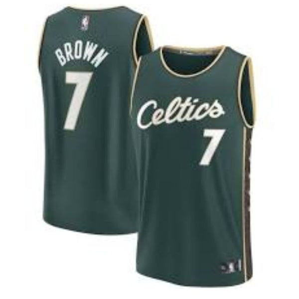 Jaylen Brown Boston Celtics Team 2022/23 Fastbreak Jersey - City Edition - Kelly Green - Jersey Teams World