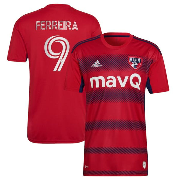 Jesus Ferreira FC Dallas  2022 Crescendo Kit Player Jersey - Red - Jersey Teams World