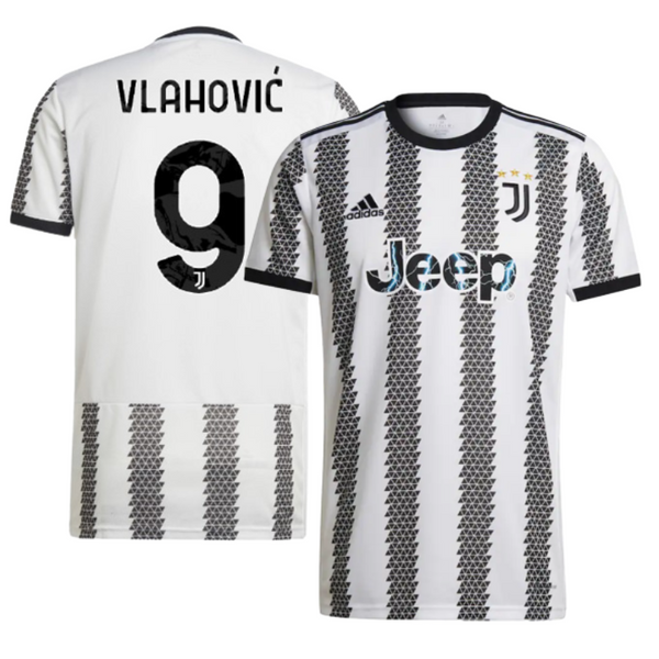 Juventus Home Shirt 2022-23 -  Jersey Vlahović 9 printing - Jersey Teams World