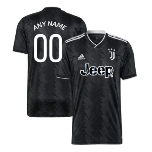 Juventus Away Unisex Shirt 2022-23 Customized Jersey - Black - Jersey Teams World