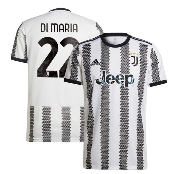 Juventus Home Unisex Shirt 2022-23 with Di Maria 22 printing - Jersey Teams World