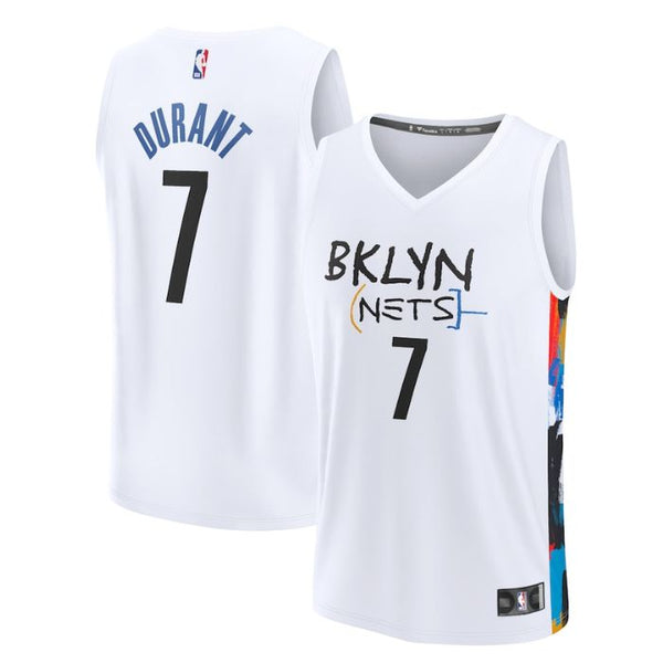 Kevin Durant Brooklyn Nets 2023 Fastbreak Jersey - City Edition - White - Jersey Teams World