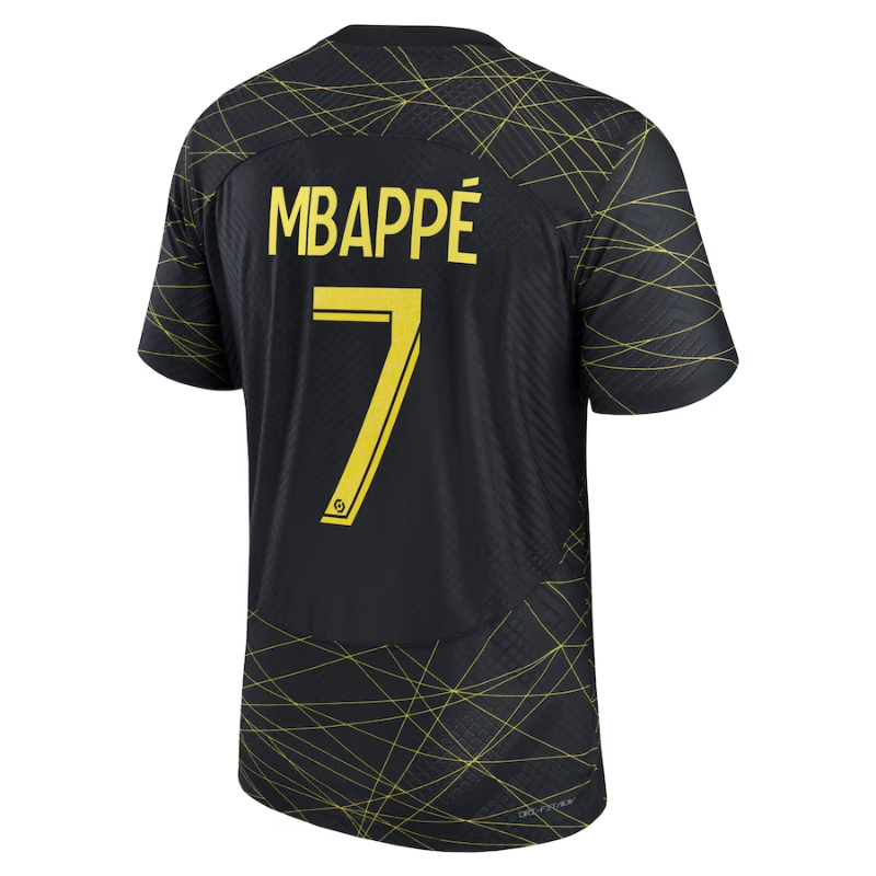Kylian Mbappé Paris Saint-Germain 2022/23 Fourth Vapor Match Authentic Player Jersey - Black - Jersey Teams World