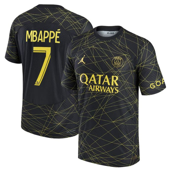 Kylian Mbappé Paris Saint-Germain  2022/23 Fourth Vapor Match  Player Jersey - Black - Jersey Teams World