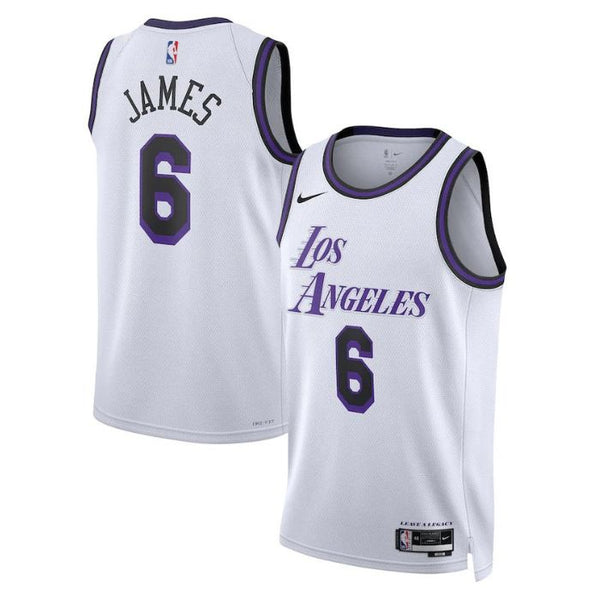 LeBron James Los Angeles Lakers Unisex 2023 Swingman Jersey - City Edition - White - Jersey Teams World