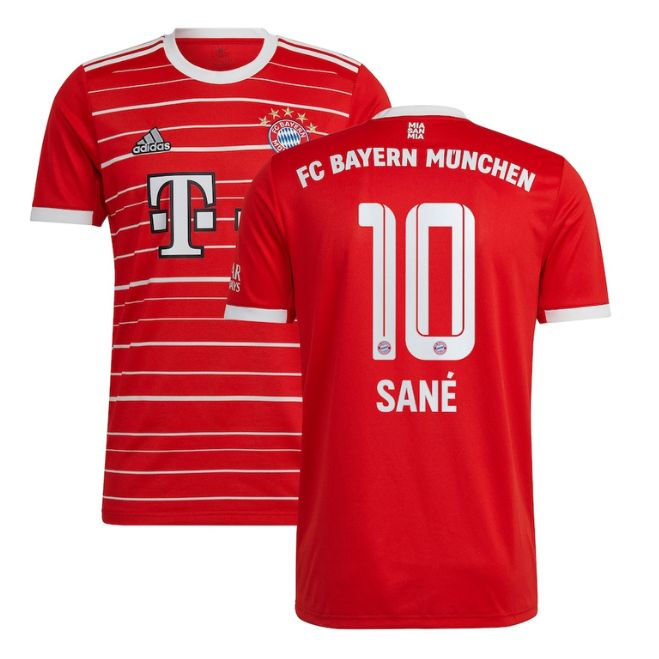 Leroy Sané Bayern Munich Unisex Shirt 2022/23 Home Player Jersey - Red - Jersey Teams World