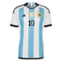 Lionel Messi 10 Argentina National Team Unisex Shirt 2022 Winners Home Jersey – White - Jersey Teams World