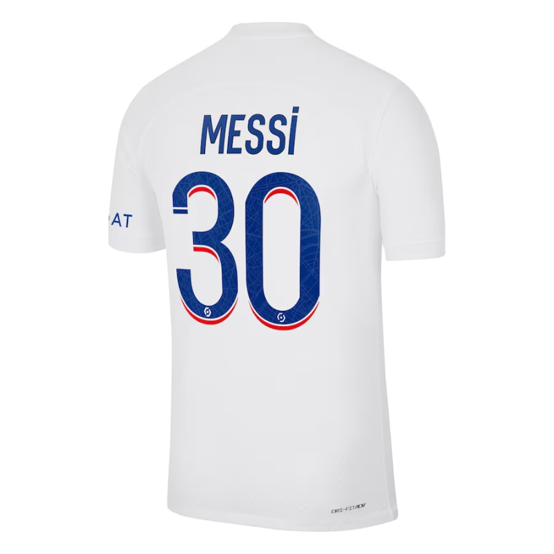 Lionel Messi Paris Saint-Germain 2022/23 Third Vapor Match Authentic Player Jersey - White - Jersey Teams World