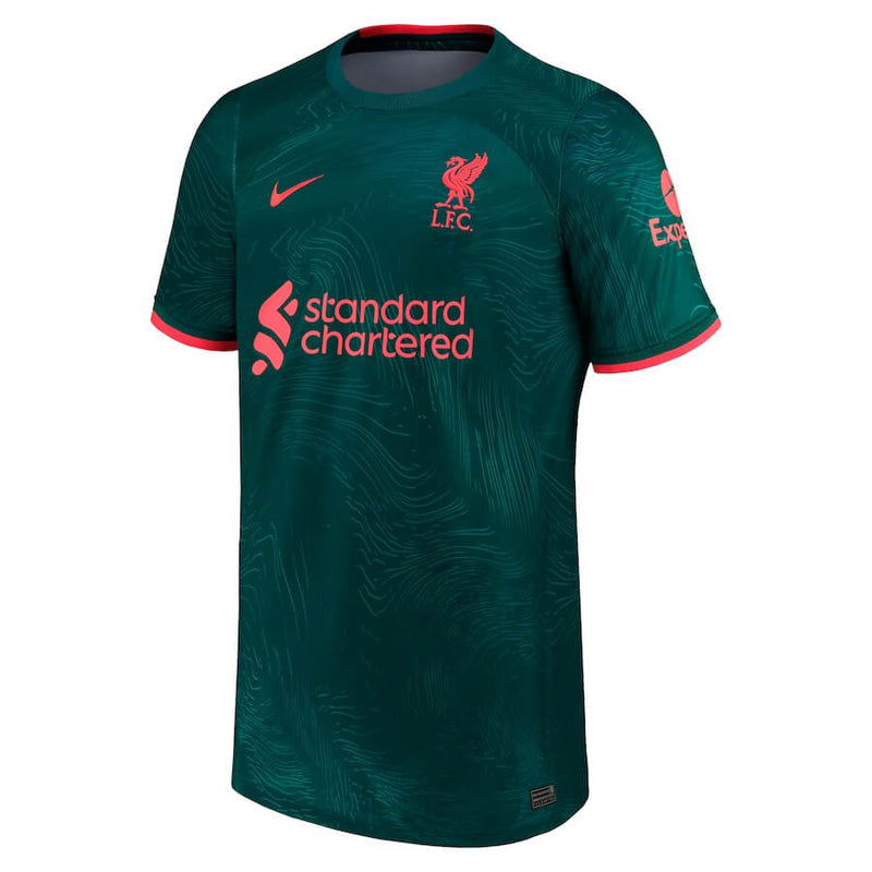 Liverpool Third Stadium Shirt   2022-23 customized Unisex Jersey  - Green - Jersey Teams World