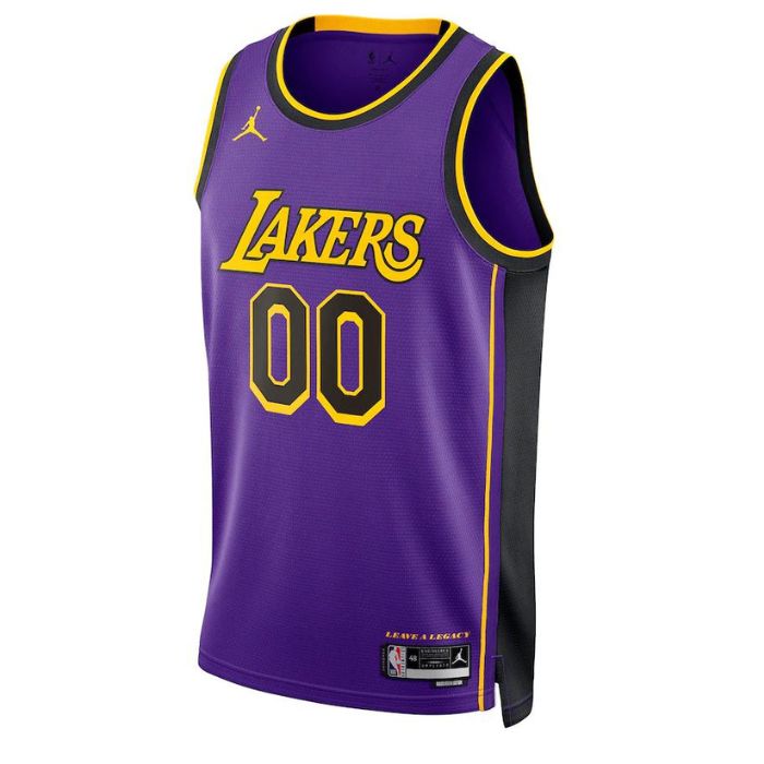 Los Angeles Lakers Unisex 2023 Swingman Custom Jersey - Statement Edition - Purple - Jersey Teams World