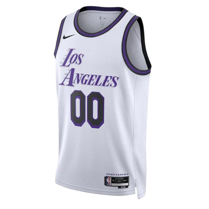 Los Angeles Lakers Unisex 2023 Swingman Custom Pro Jersey - City Edition - White - Jersey Teams World