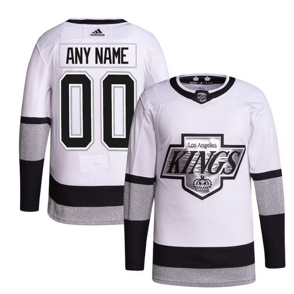 Los Angeles Kings Team 2022 Custom Jersey Pro Official- White - Jersey Teams World