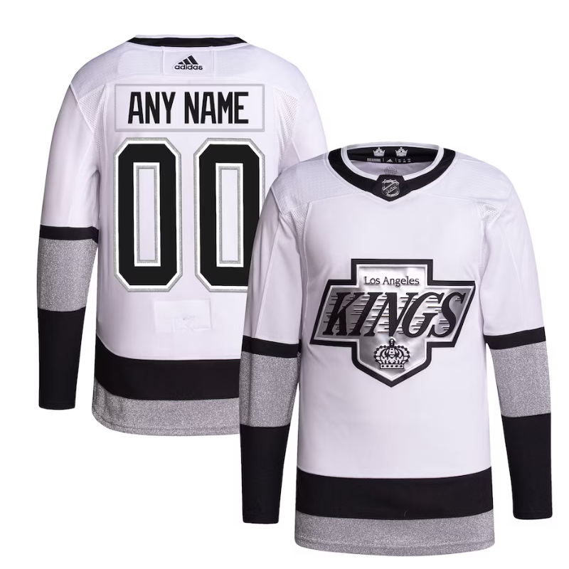 Los Angeles Kings Team 2022 Custom Jersey Pro Official- White - Jersey Teams World