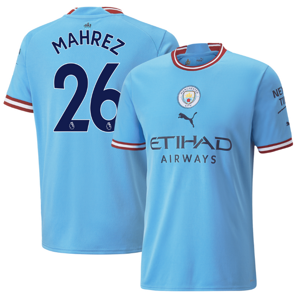 Manchester City Home Unisex Jersey 2023 With MAHREZ 26 Printing - Jersey Teams World