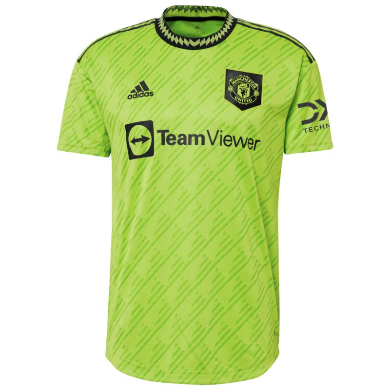 Manchester United Third Authentic Shirt   2022-23 with Eriksen 14 printing - Jersey Teams World