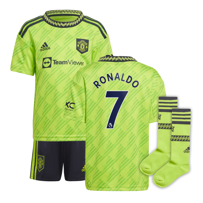 Manchester United Third Kit 2022-23 with Unisex Jersey Ronaldo 7 printing - Jersey Teams World