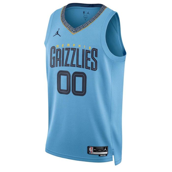 Memphis Grizzlies Unisex 2023 Swingman Custom Jersey - Statement Edition - Blue - Jersey Teams World